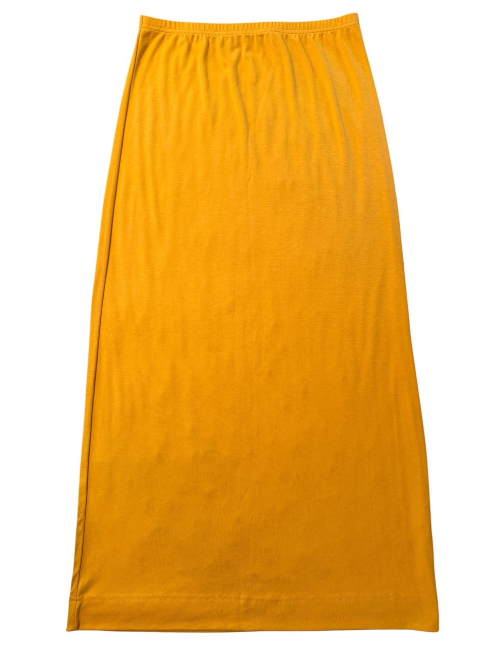 Free People Free-Est Maxi Straight Skirt Medium Mustard Yellow Pull On Stretch